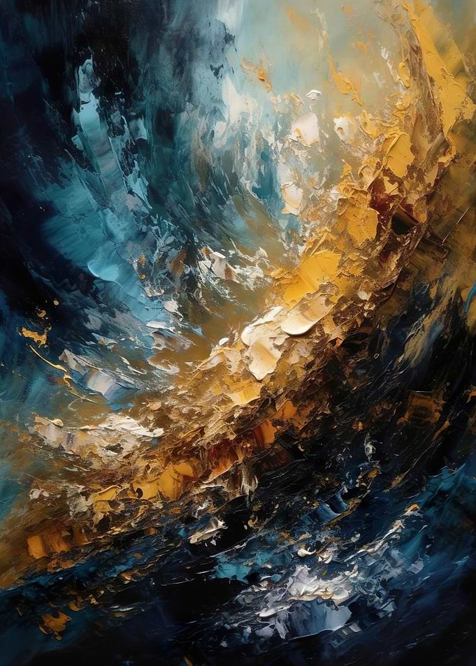 Dark Blue And Gold