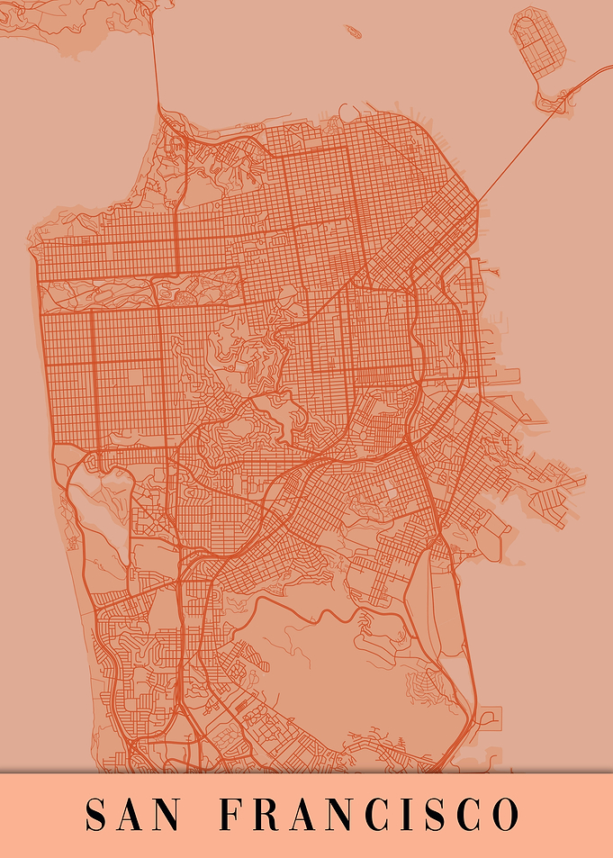 San Francisco Orange Map