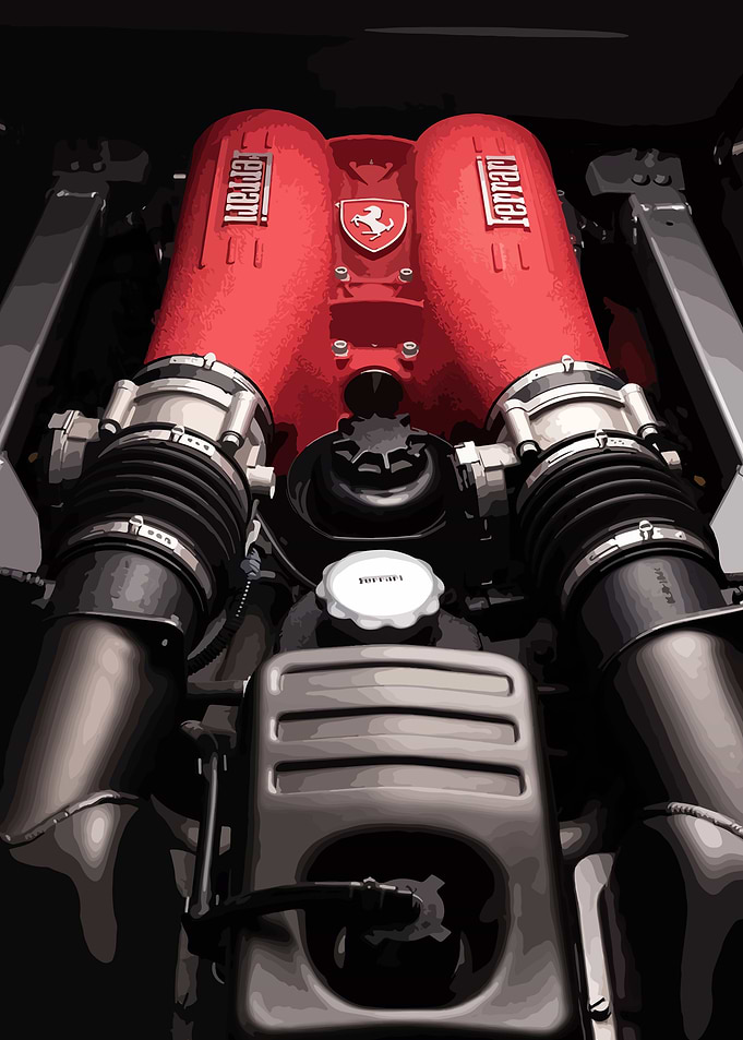 ferrari engine
