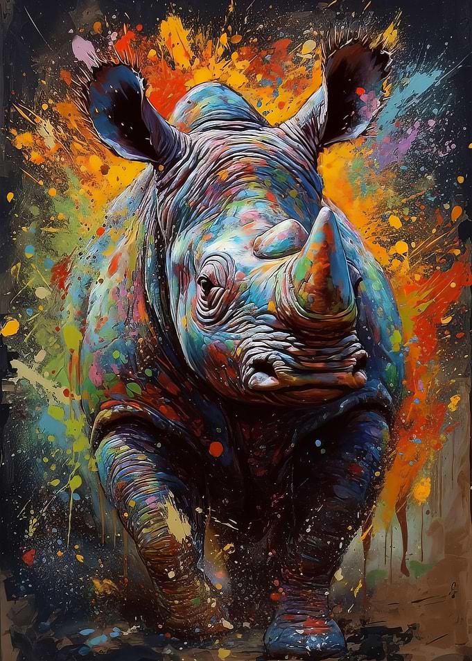 Rhino painting