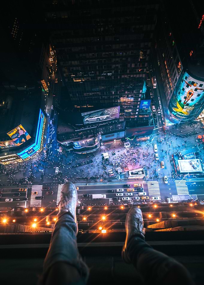 Legs over New York City