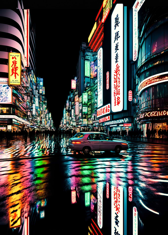 Tokyo japan neon