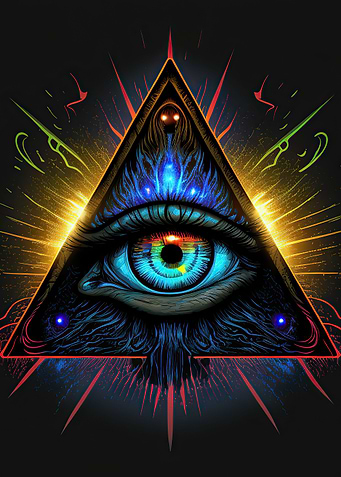 Eye inside a pyramid