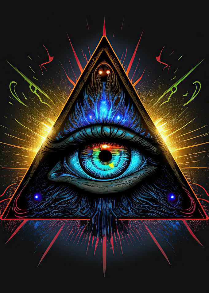 Eye inside a pyramid