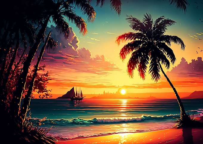 Beach sunset