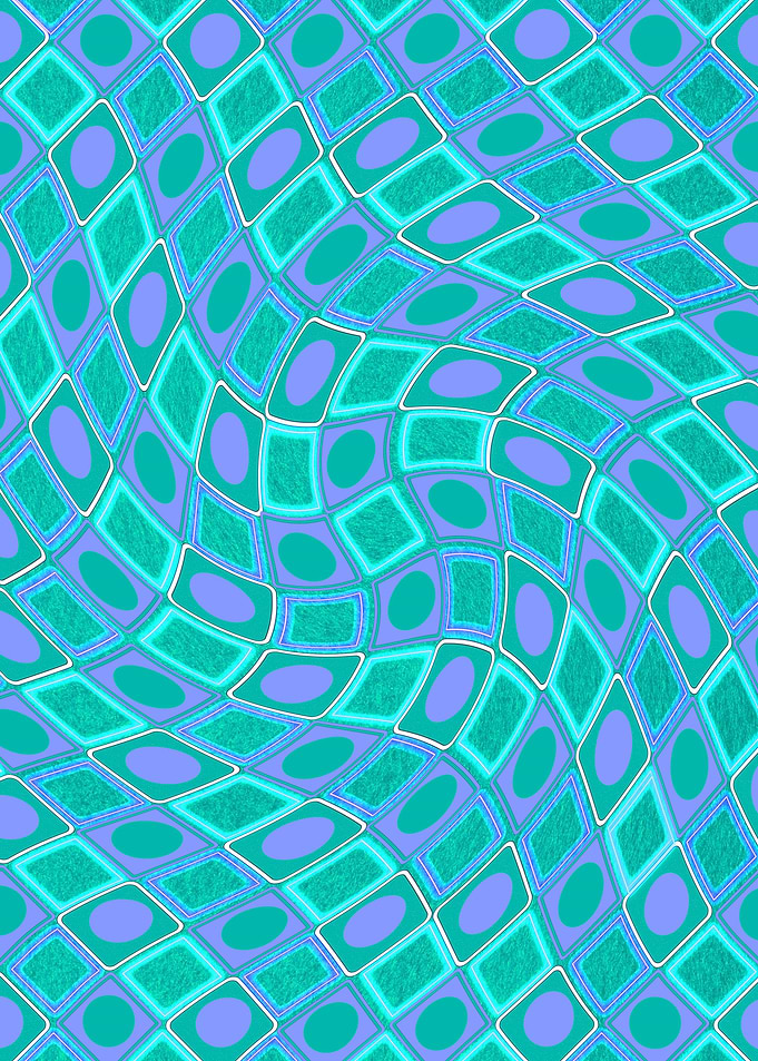 Sea blue y2k swirl