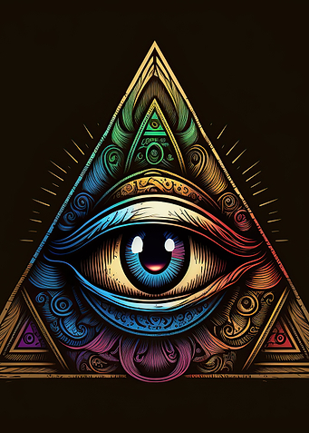 Eye inside a pyramid