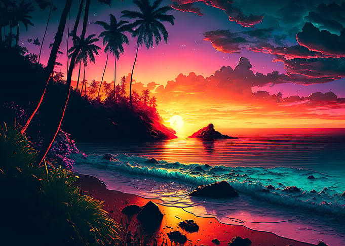 Beach sunset