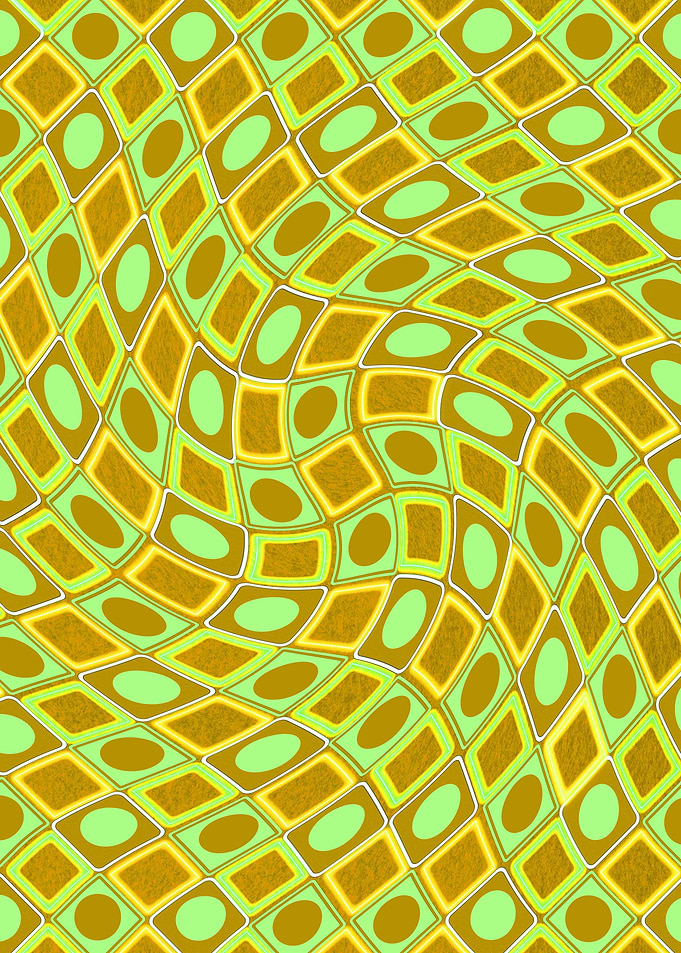 Green y2k swirl