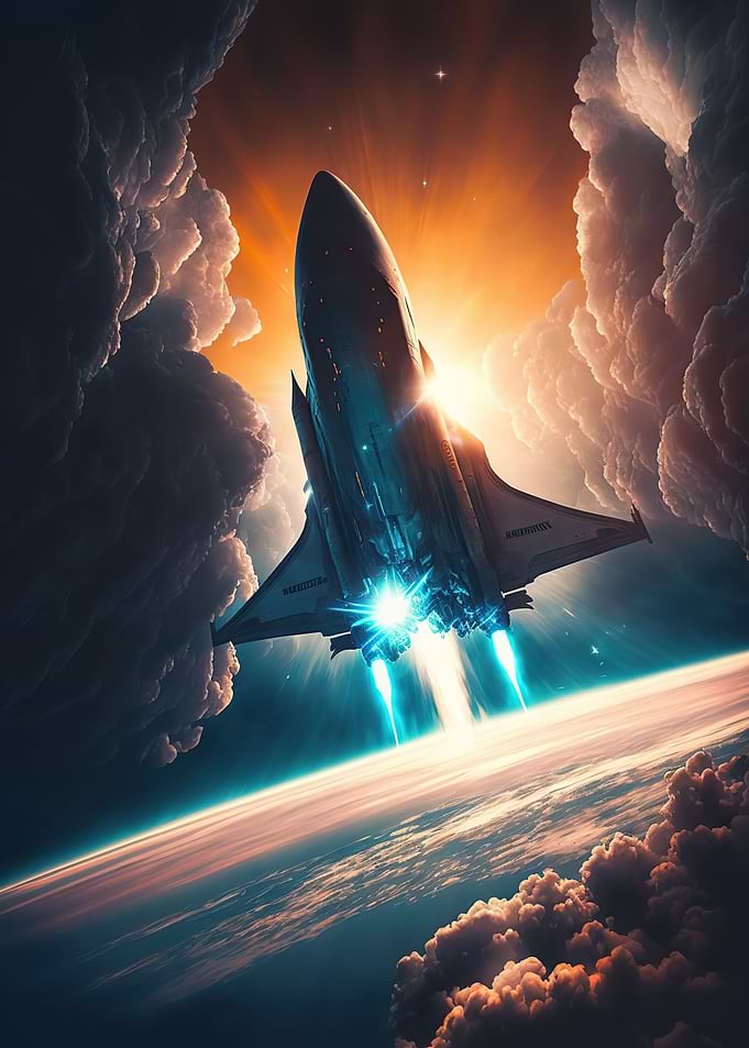 Spaceship Sunset