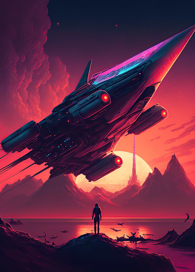 Spaceship Sunset