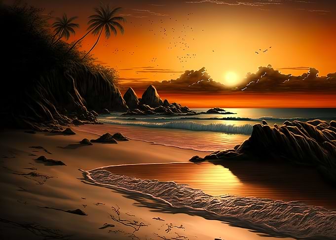 Beach sunset