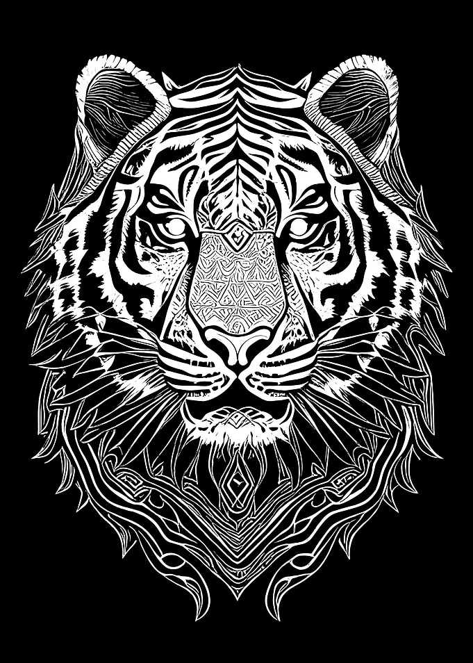 White Tiger Face