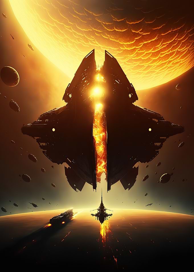 Spaceship Sunset
