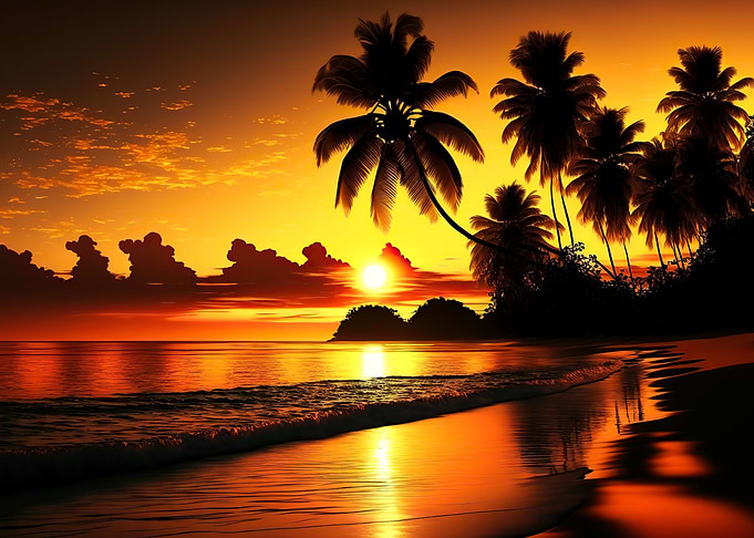 Beach sunset