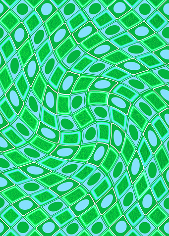 Green y2k swirl