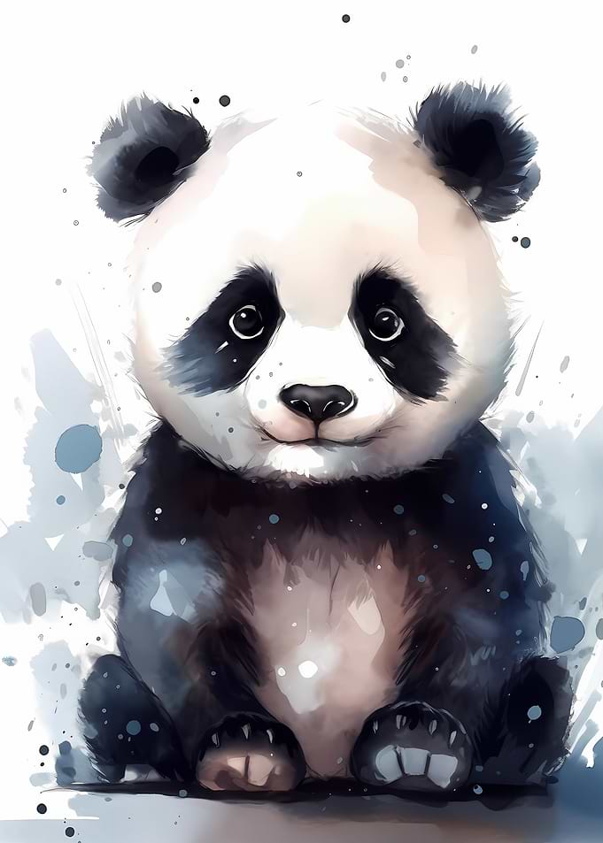 Panda Watercolor