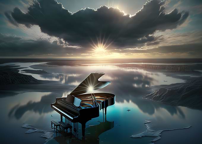 piano colorful