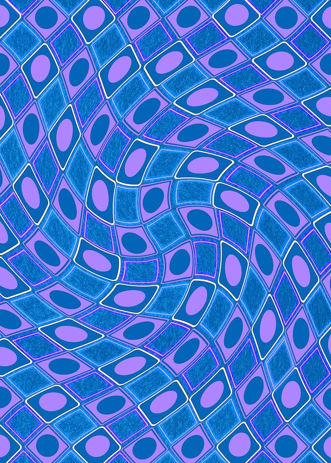 Blue lilac y2k swirl
