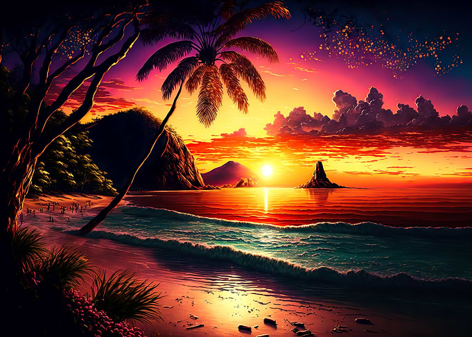 Beach sunset