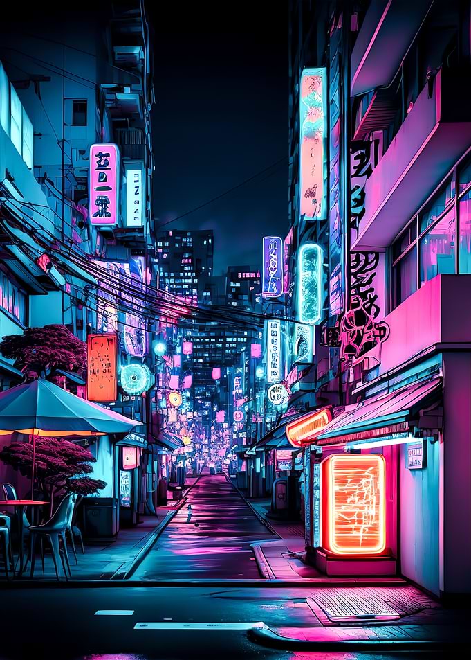 Tokyo japan neon