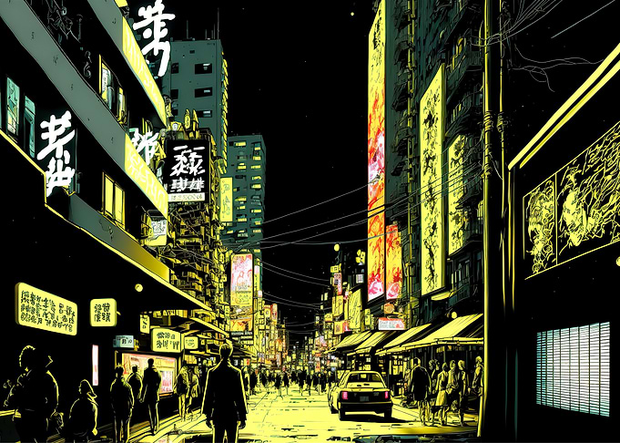 Tokyo japan neon