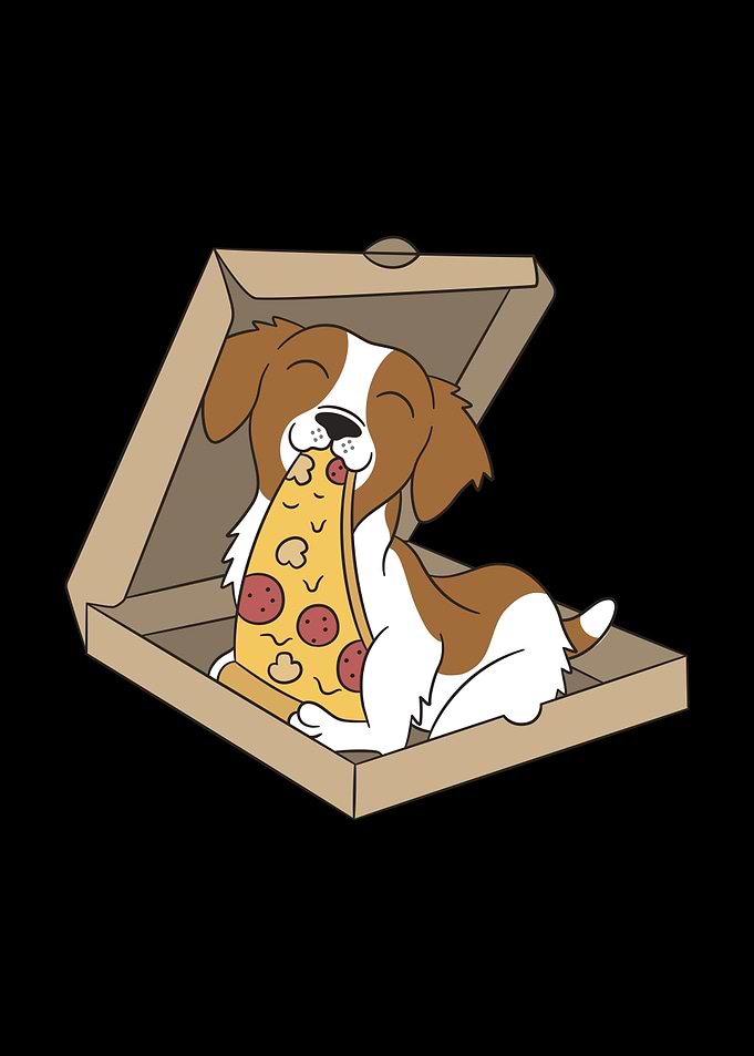 Brittany Spaniel Pizza