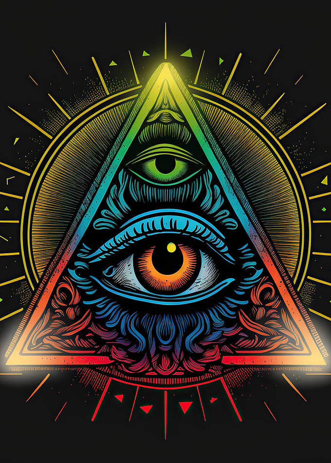 Eye inside a pyramid