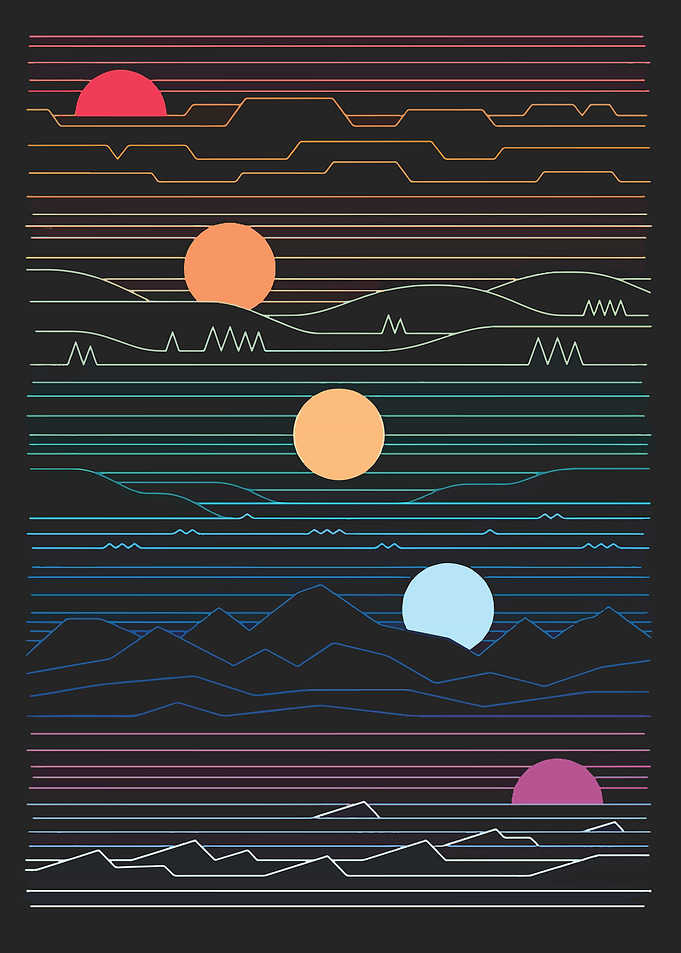 sunset panorama
