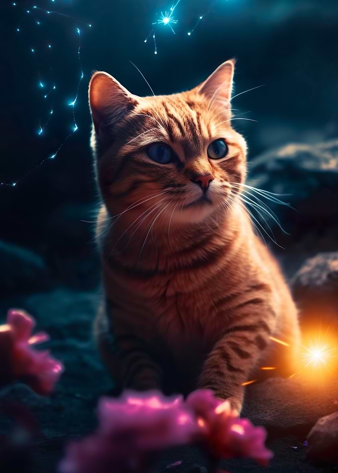 Cute cat on Mars