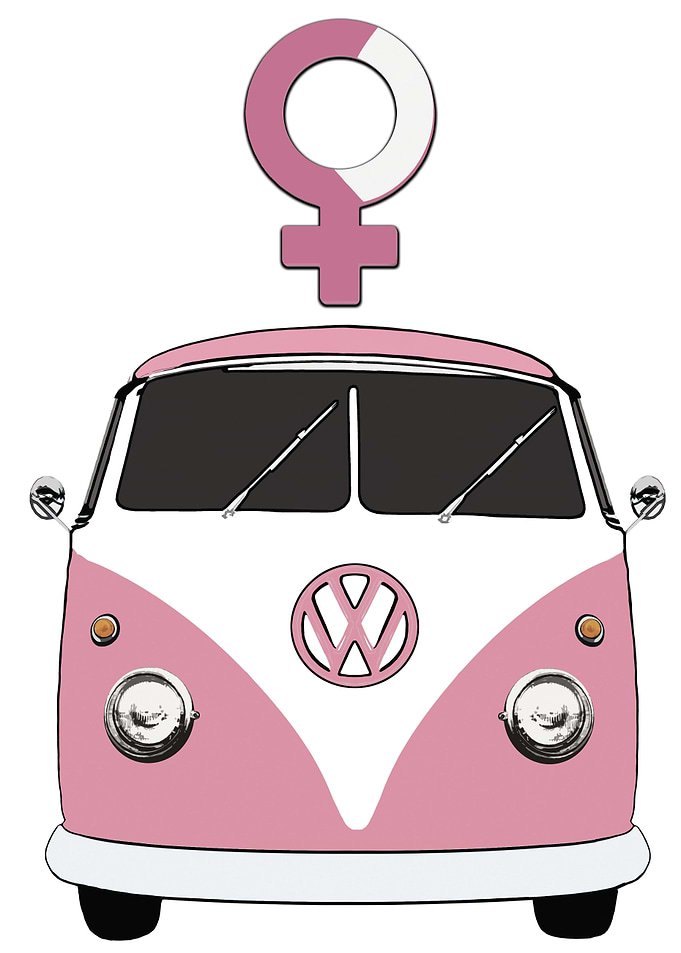 Retro camper toilet sign