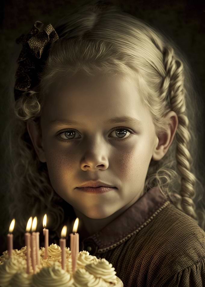 Girl With Plaited Hair