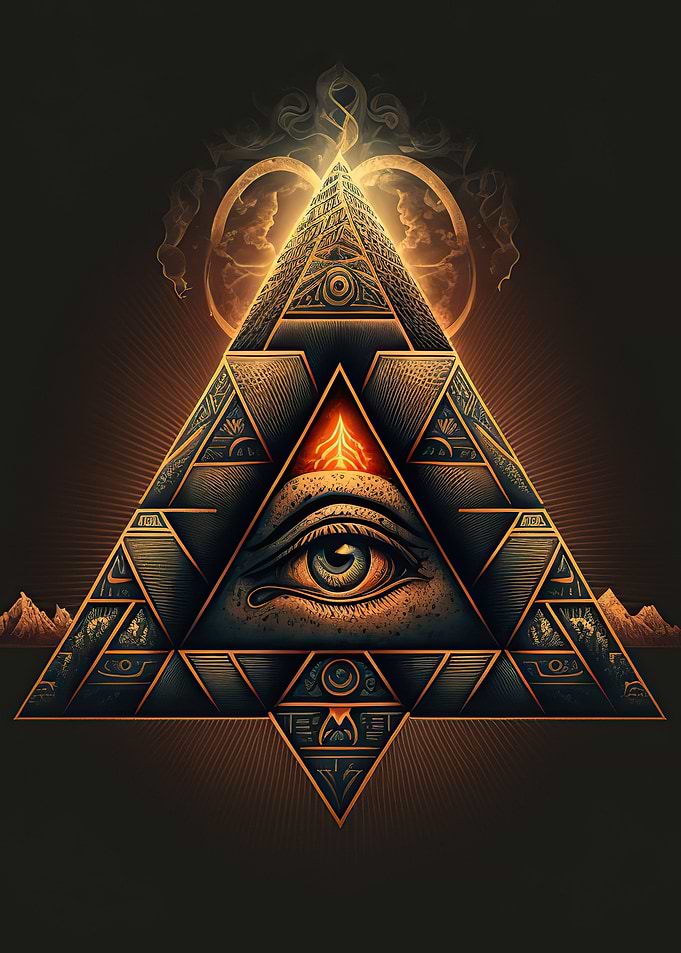 Eye inside a pyramid