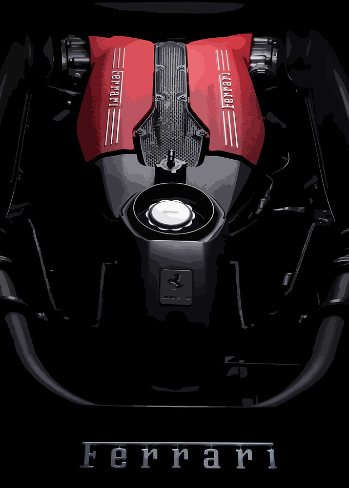 ferrari high engine