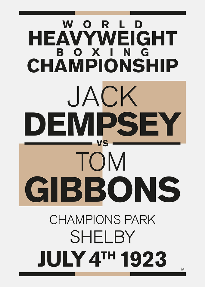 1923 Dempsey vs Gibbons