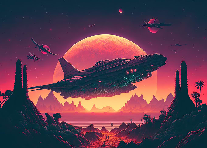 Spaceship Sunset