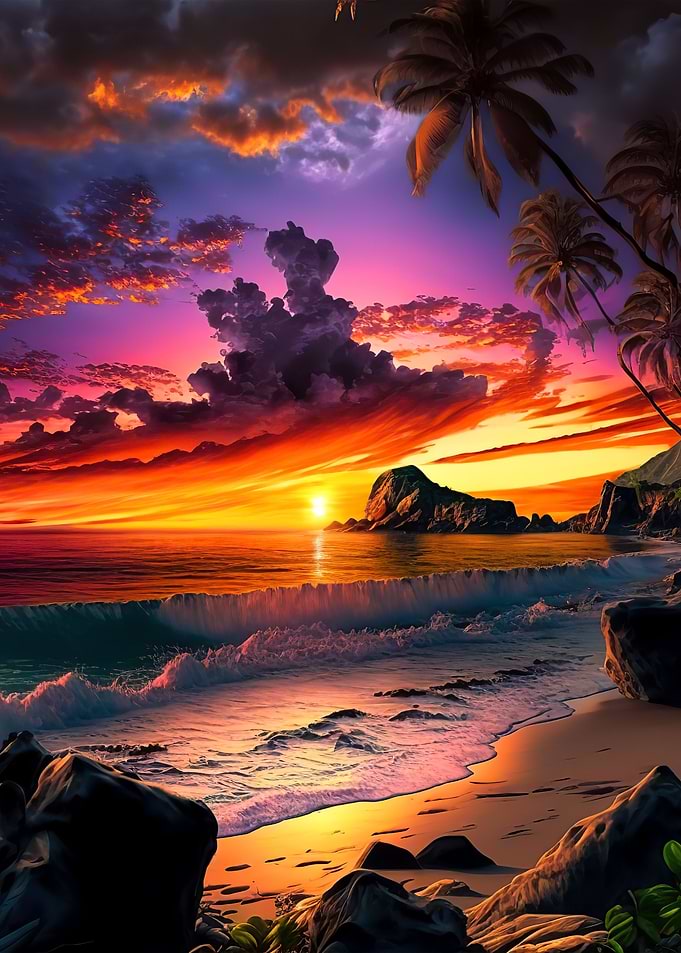 Beach sunset