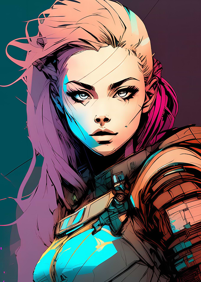 Cyber girl Artwork