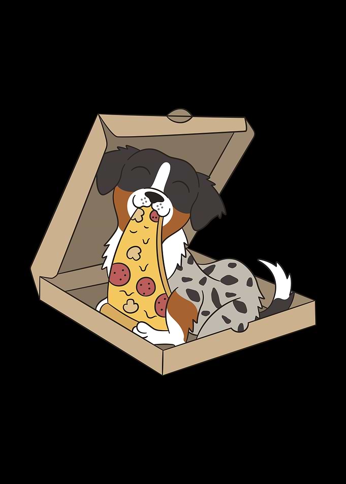Australian Shepherd Pizza