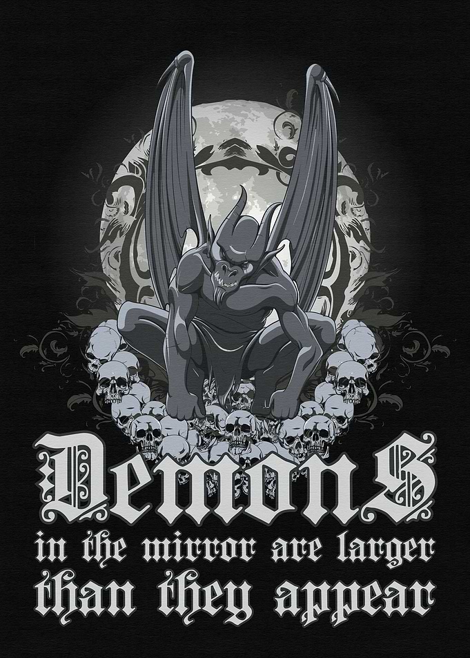 Funny Gothic Bathroom Art