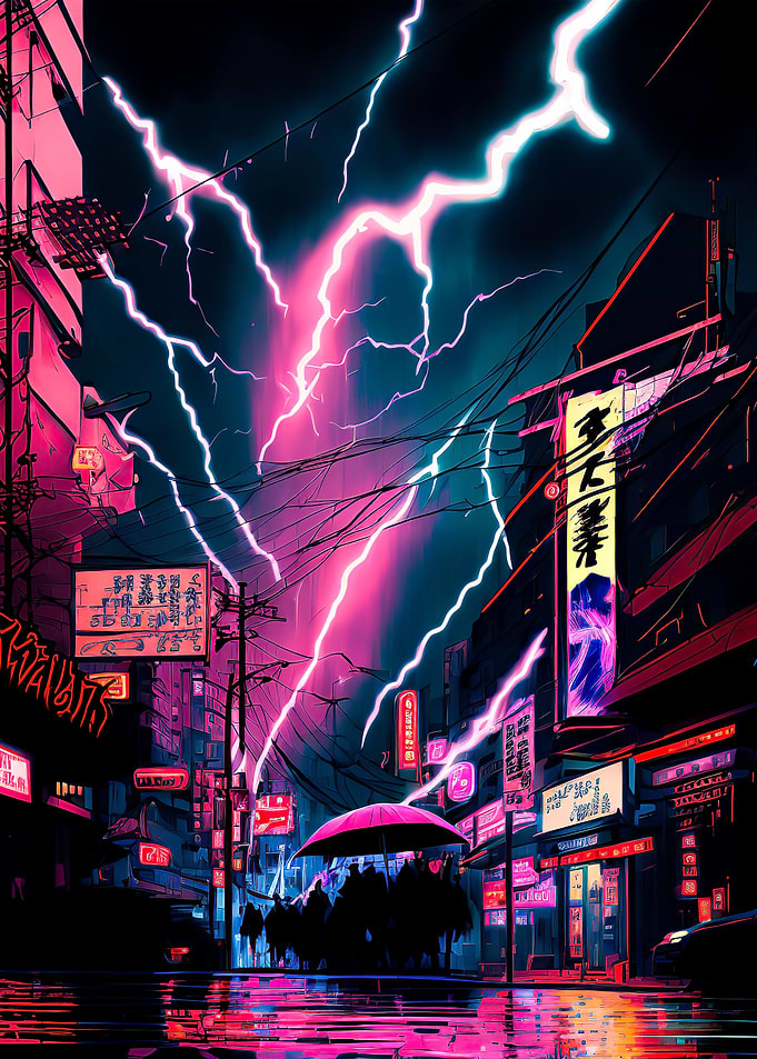 Tokyo japan neon