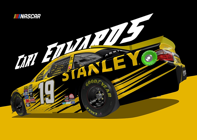 Carl Edwards on track