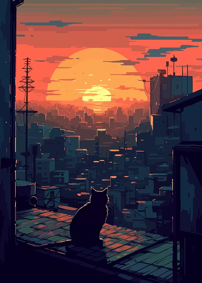 Twilights Cat Gaze