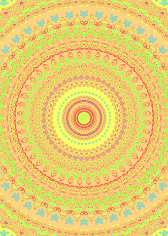 Trippy Colorful Mandala