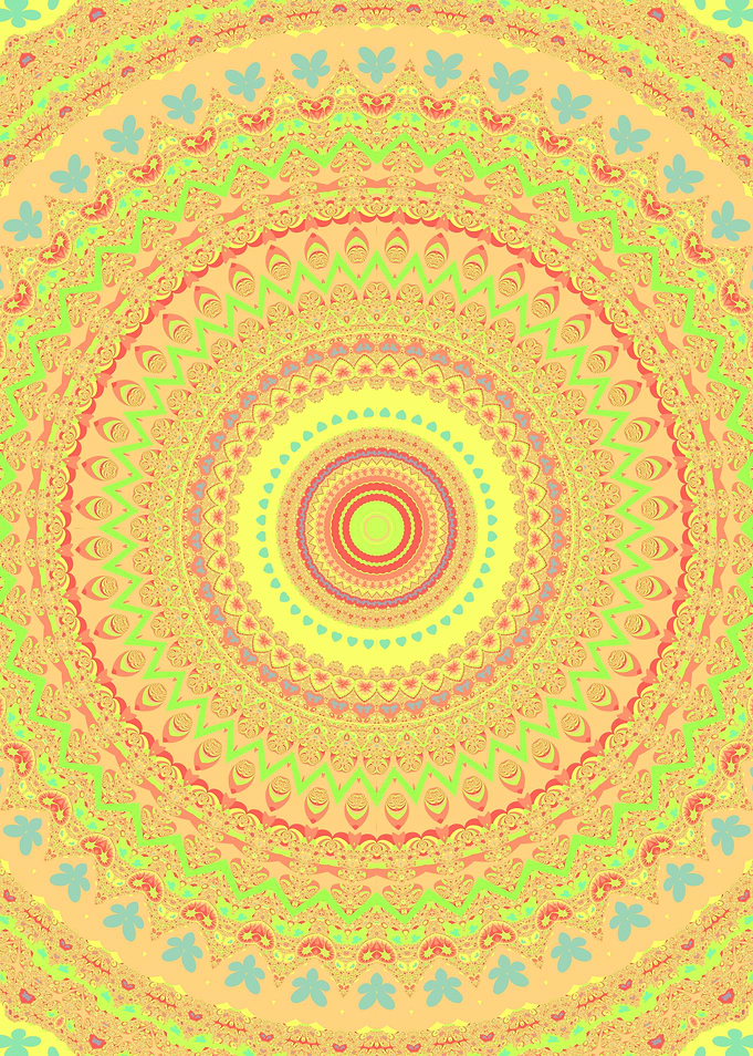 Trippy Colorful Mandala