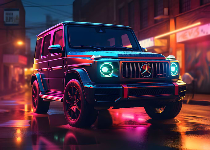 Mercedes Benz G63 AMG Neon