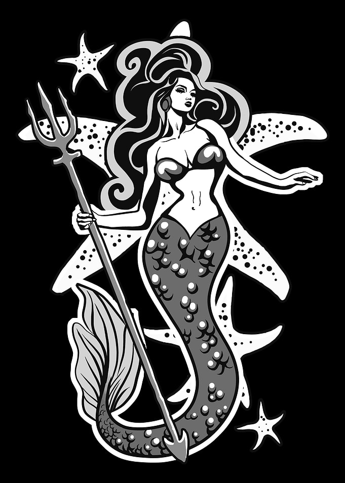 Retro Sexy Mermaid