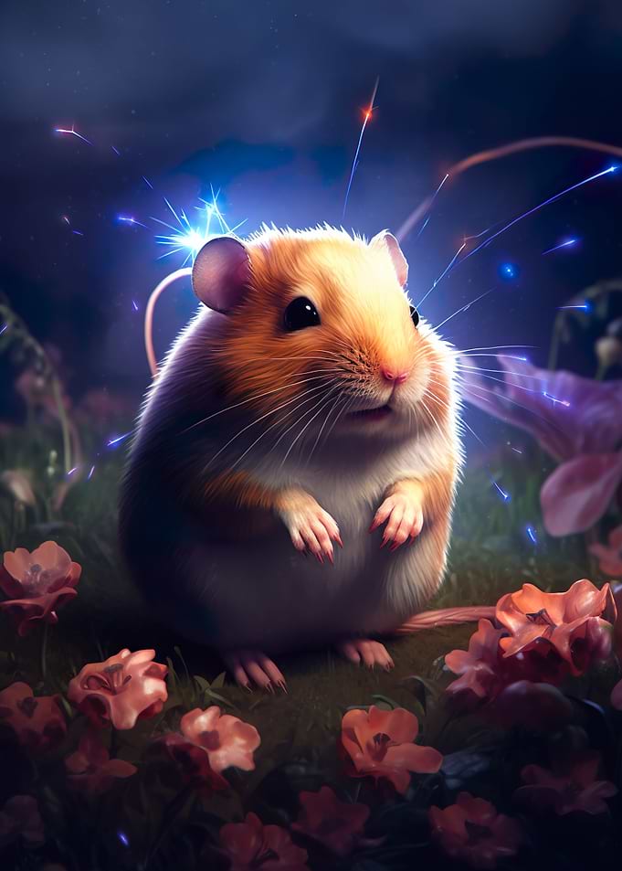 tiny hamster on Mars