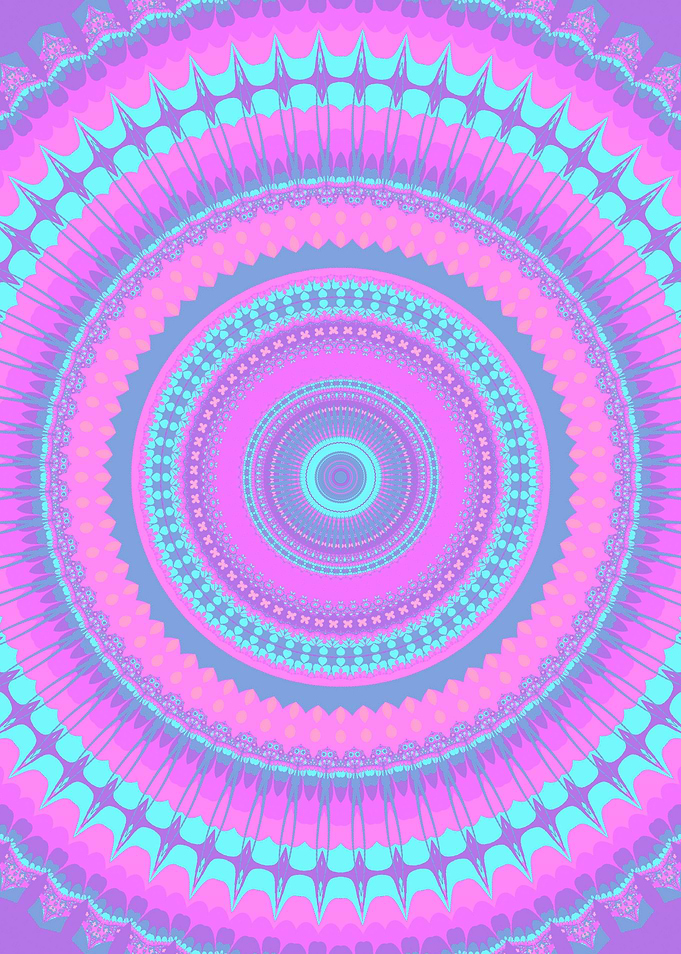 Groovy Vibrant Mandala