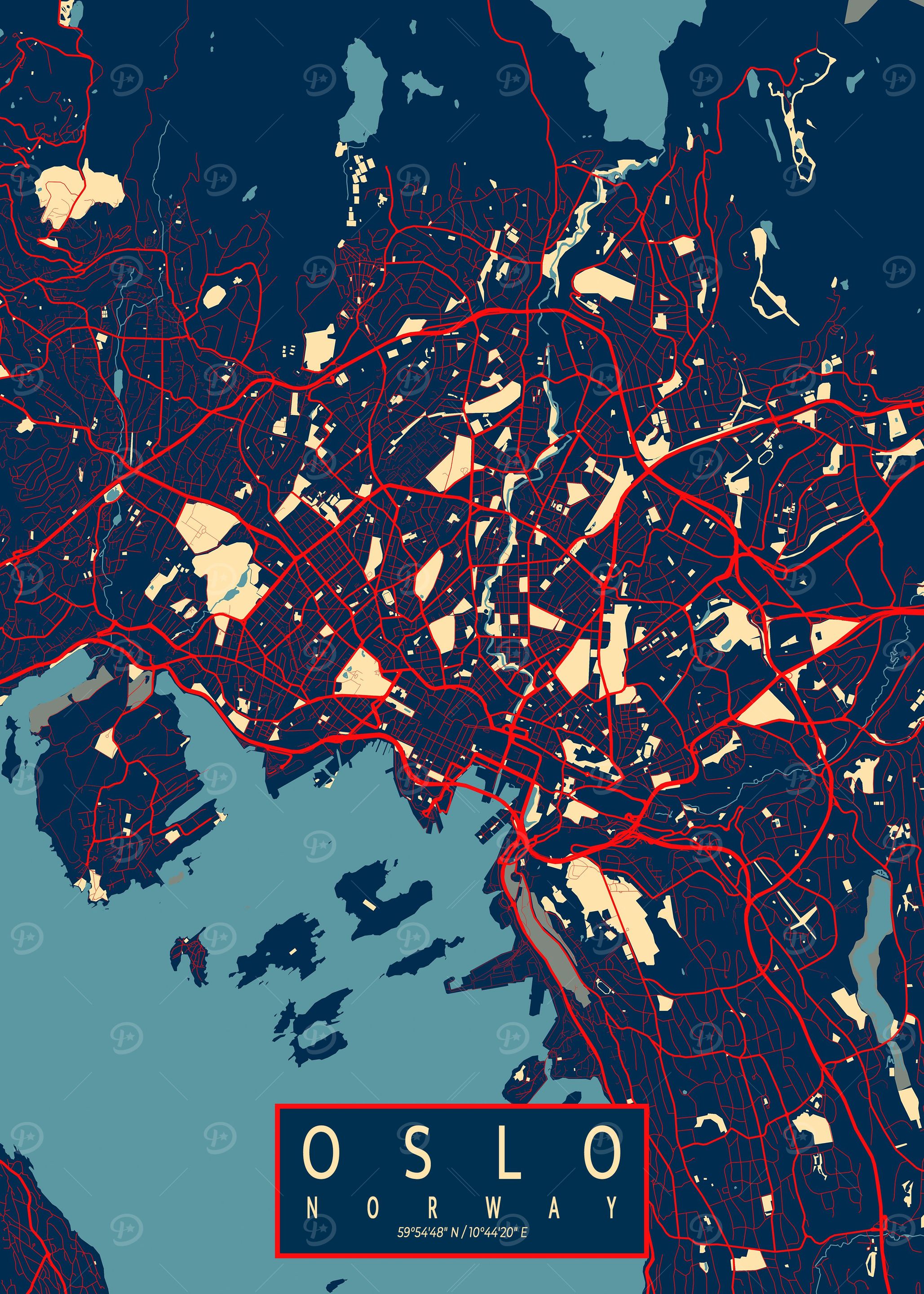 Oslo City Map Hope